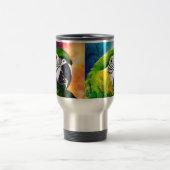 かわいいAIがパロットをクローズアップ トラベルマグ (中央)