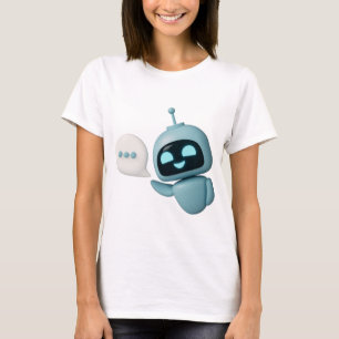 かわいいAIロボットTシャツ - 愛らしい未来的デザイン Tシャツ