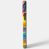 かわいいAI生成された水色スタイルグリーンオウム Case-Mate iPhoneケース (裏面 / 左)