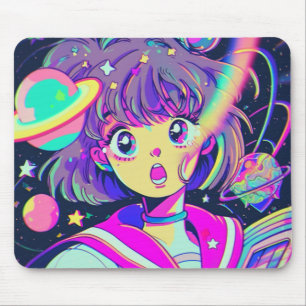 かわいいAnime Girlマウスパッド マウスパッド
