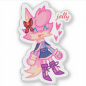 かわいいAnthro Animalノートパソコンシール シール (正面)