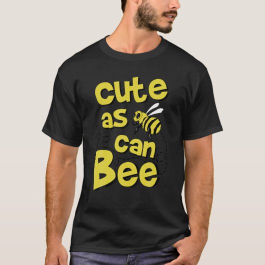 かわいいAs Can Buzing BeeポートレートTシャツ Tシャツ (正面)