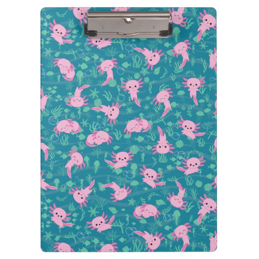 かわいいAxolotlの海クリップボード クリップボード (正面)