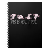 かわいいAxolotlギフトキッズ私はAxolotlの転がこと ノートブック (正面)