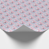 かわいいAxolotlクリスマスギフトラップ、ハッピーホリデー ラッピングペーパー (角)