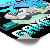 かわいいAxolotl恋人Gamesalotlゲーミングアクソロットキッズ ポスター (角)