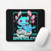 かわいいAxolotl恋人Gamesalotlゲーミングアクソロットキッズ マウスパッド (マウス)