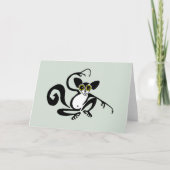 かわいいAYE-AYE – 保全 – 野生生物 – 緑 カード (正面)