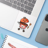 かわいいBBQグリルシェフ かわいい父の日 シール (ノートパソコンとiPhone)