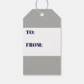 かわいいBBQピグメッセージ名の追加ラベル ギフトタグ (裏面)