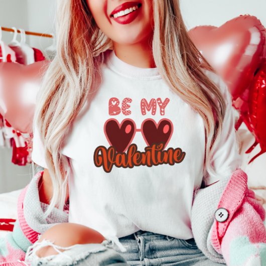 かわいいBe My Valentine Tシャツ