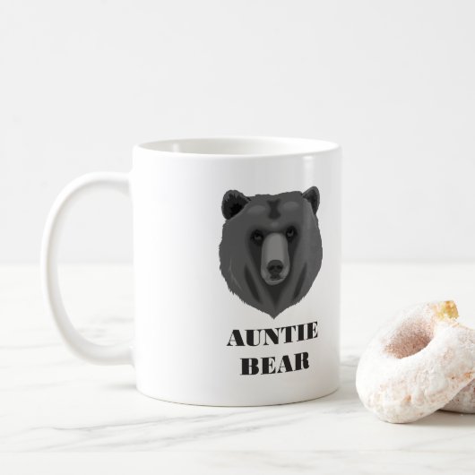 かわいいBear伯母さんのコーヒー・マグ コーヒーマグカップ (ドーナツ)