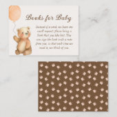 かわいいbearly待ちテディベアブブックのためのベビー エンクロージャーカード (正面/裏面)