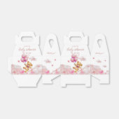 かわいいbearly待ちピンクの女の子の赤ちゃんシャワー フェイバーボックス (折り畳みなし)