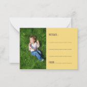 かわいいBee Mine教室キッズバレンタインフォトカード ノートカード (裏面)