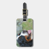 かわいいBerneseの荷物のラベル ラゲッジタグ (正面縦)