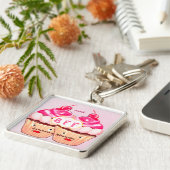 かわいいBFF最高のフレンズフォーエバーカップケーキキーチェーン キーホルダー (側面)