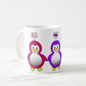 かわいいBiのプライドのBi愛ペンギンのコップ コーヒーマグカップ (正面左)