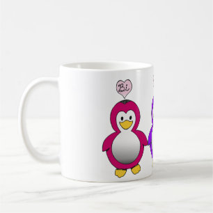 かわいいBiのプライドのBi愛ペンギンのコップ コーヒーマグカップ