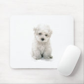 かわいいBichon Friseのマウスパッド マウスパッド (マウス)