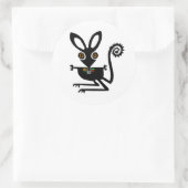 かわいいBILBY – オーストラリア – 絶滅危惧動物 ラウンドシール (バッグ)