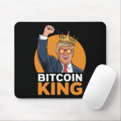 かわいいBitcoin King Trump Crypto Shades Bitcoin Ev マウスパッド (マウス)