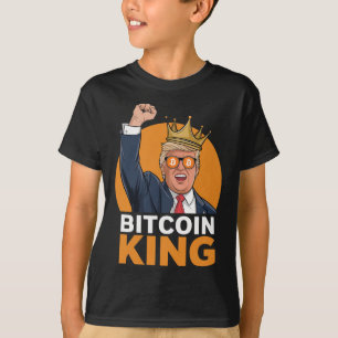 かわいいBitcoin King Trump Crypto Shades Bitcoin Ev Tシャツ
