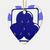 かわいいBlueberry Basket (Boy) セラミックオーナメント (左)
