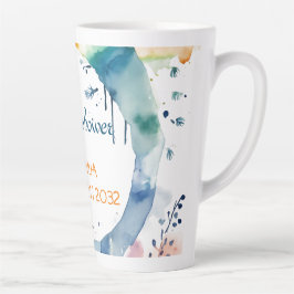 かわいいBOHOベビーシャワーカスタム カフェラテマグ