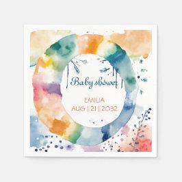 かわいいBOHOベビーシャワーカスタム スタンダードカクテルナプキン