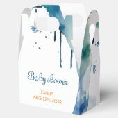 かわいいBOHOベビーシャワーカスタム フェイバーボックス (オープン)