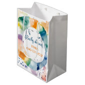 かわいいBOHOベビーシャワーカスタム ミディアムペーパーバッグ (正面アングル)