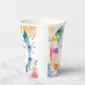 かわいいBOHOベビーシャワーカスタム 紙コップ (右)