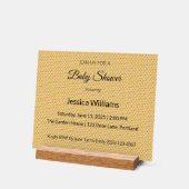 かわいいBohoベビーシャワー男女兼用、カスタマイズ可能 アクリルサイン (傾斜)