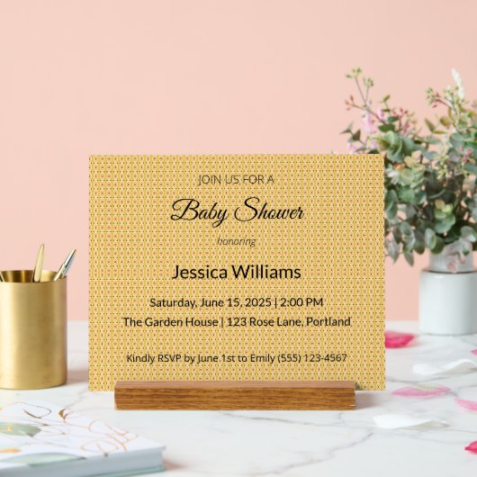 かわいいBohoベビーシャワー男女兼用、カスタマイズ可能 アクリルサイン (ウェディング)