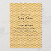 かわいいBohoベビーシャワー男女兼用、カスタマイズ可能 アドバイスカード (裏面)