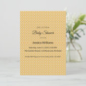 かわいいBohoベビーシャワー男女兼用、カスタマイズ可能 アドバイスカード (スタンド正面)