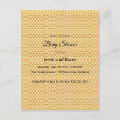 かわいいBohoベビーシャワー男女兼用、カスタマイズ可能 エンクロージャーカード (裏面)