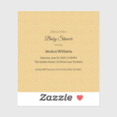 かわいいBohoベビーシャワー男女兼用、カスタマイズ可能 シール (シート)