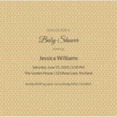 かわいいBohoベビーシャワー男女兼用、カスタマイズ可能 シール (正面)