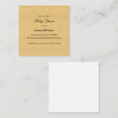 かわいいBohoベビーシャワー男女兼用、カスタマイズ可能 スクエア名刺 (正面/裏面)