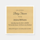 かわいいBohoベビーシャワー男女兼用、カスタマイズ可能 スタンダードカクテルナプキン (正面)