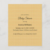 かわいいBohoベビーシャワー男女兼用、カスタマイズ可能 チラシ (裏面)