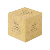 かわいいBohoベビーシャワー男女兼用、カスタマイズ可能 フォトキューブ (裏面アングル)