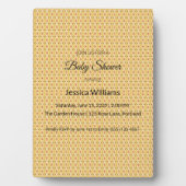 かわいいBohoベビーシャワー男女兼用、カスタマイズ可能 フォトプラーク (正面)