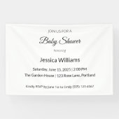 かわいいBohoベビーシャワー男女兼用、カスタマイズ可能 横断幕 (横)