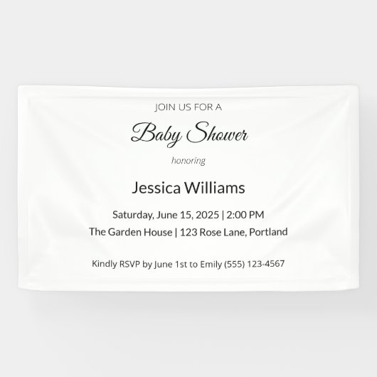 かわいいBohoベビーシャワー男女兼用、カスタマイズ可能 横断幕 (横)