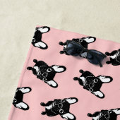 かわいいbrindle Frenchieは夢みる人です ビーチタオル (インサイチュ)