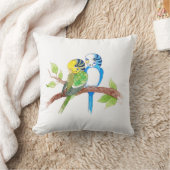 かわいいbudgies クッション (ブランケット)