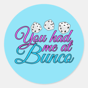 かわいいBuncoゲーム ラウンドシール